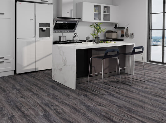 Builders Range Laminate Flooring Grey Dark Oak
