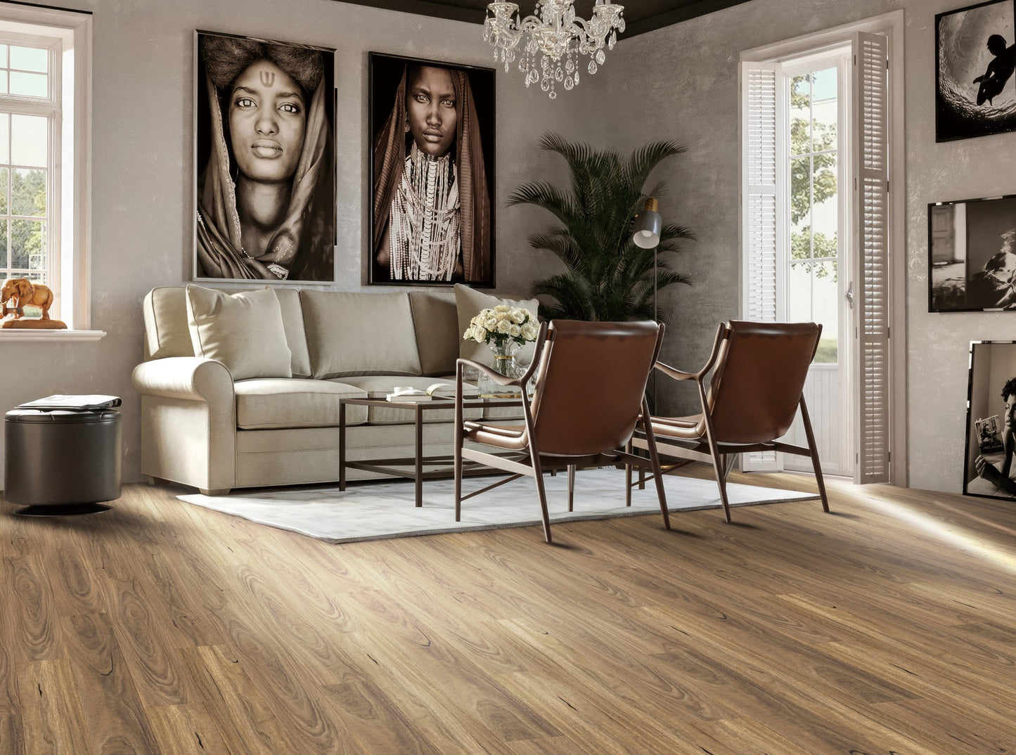 Aquaglow Spotted Gum Laminate 12MM Flooring