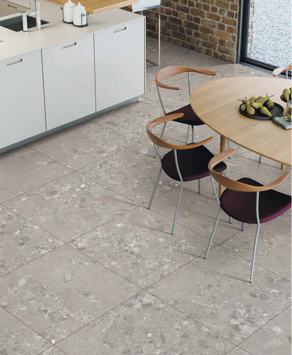 GREY FOREST TERRAZZO PORCELAIN MATT FLOOR