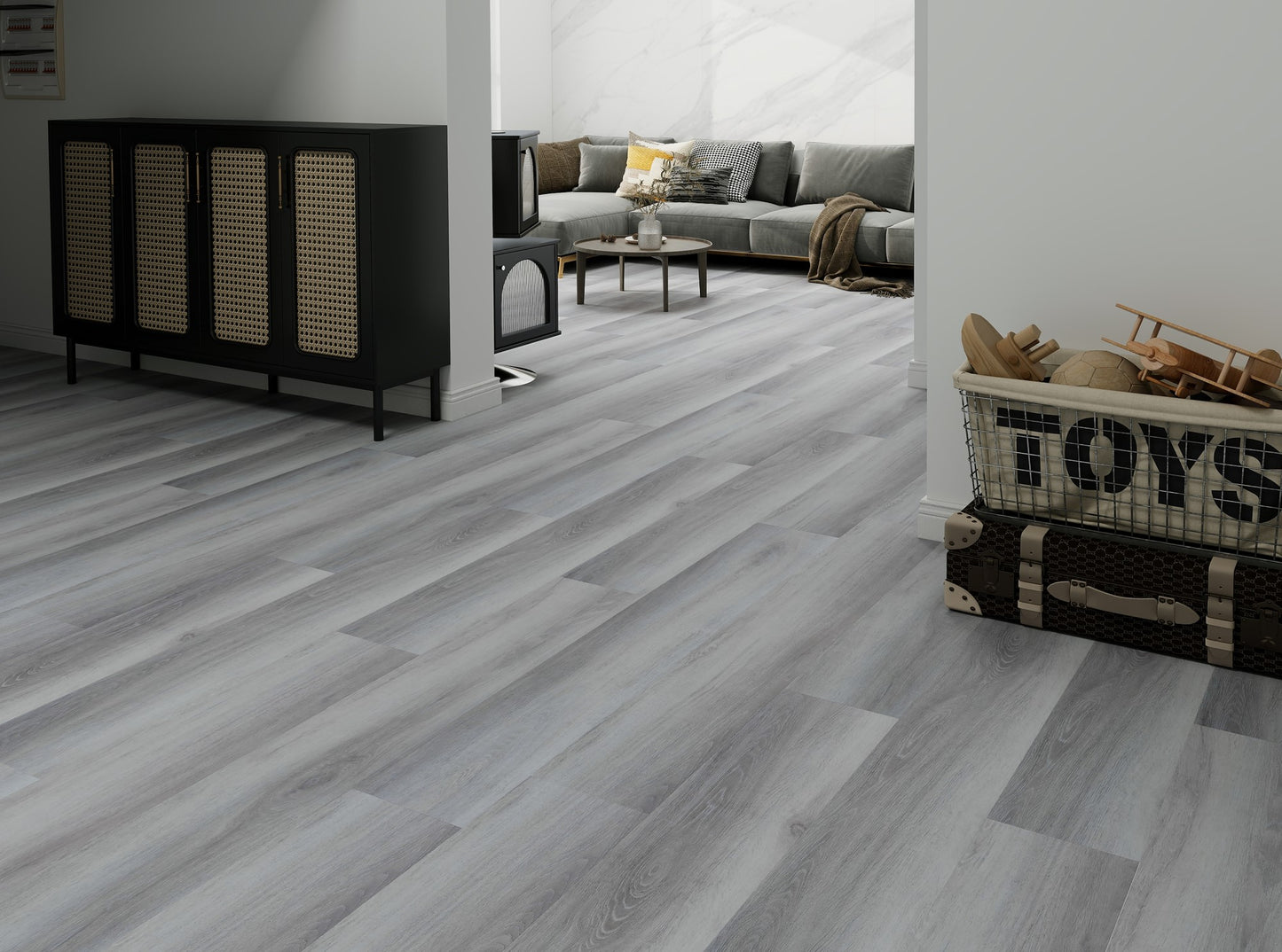 Estate Grey Oak 6.5MM Waterproof Hybrid Flooring