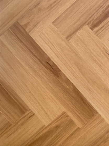 BlackButt 9MM Herringbone Hybrid Flooring - Obsidian